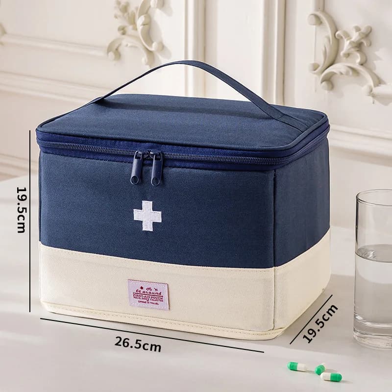 Portable Large Capacity Foldable Oxford Cloth Medical First Aid Kit Multi-Purpose Drug Storage Bag Home Travel Emergency Bag