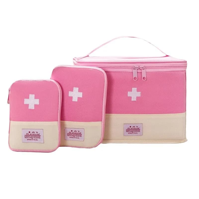 Portable Large Capacity Foldable Oxford Cloth Medical First Aid Kit Multi-Purpose Drug Storage Bag Home Travel Emergency Bag