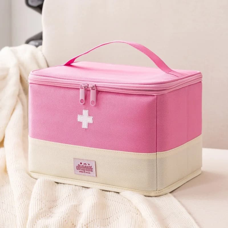 Portable Large Capacity Foldable Oxford Cloth Medical First Aid Kit Multi-Purpose Drug Storage Bag Home Travel Emergency Bag