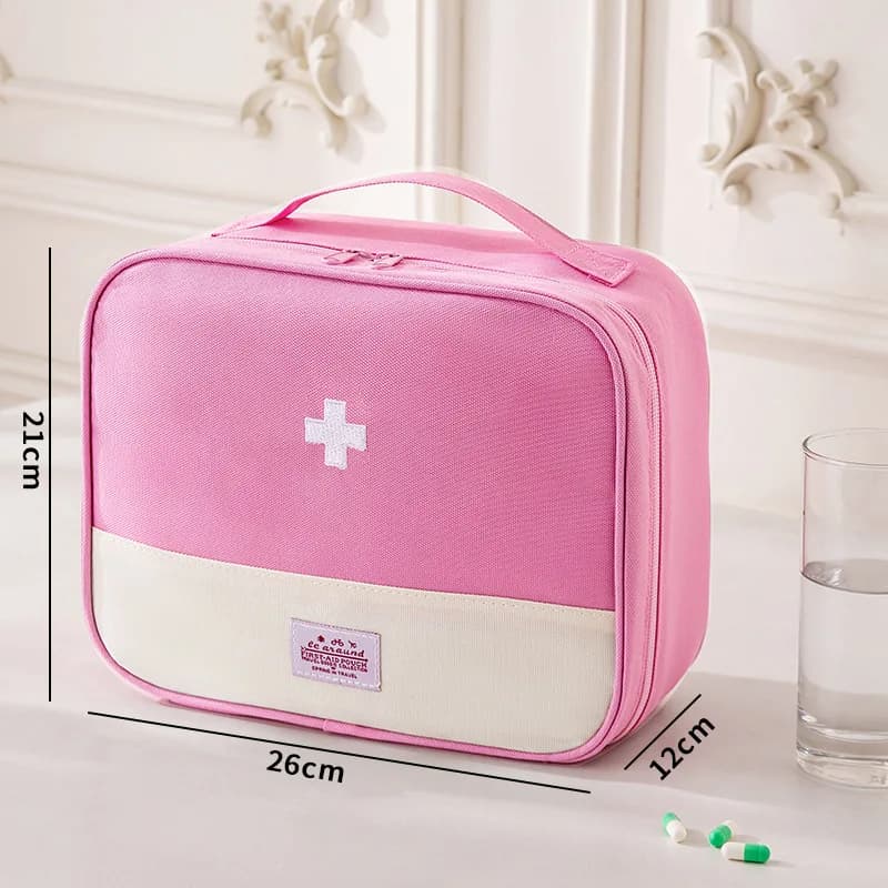 Portable Large Capacity Foldable Oxford Cloth Medical First Aid Kit Multi-Purpose Drug Storage Bag Home Travel Emergency Bag