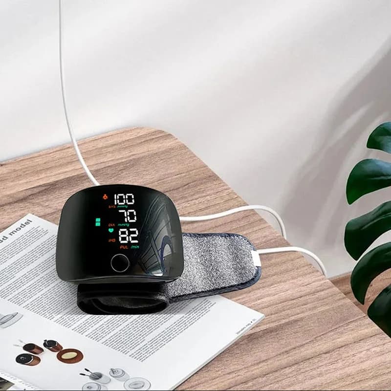 Rechargeable Digital Wrist Blood Pressure Monitor Sphygmomanometer Tonometer Tensiometer blood pressure Heart Rate Monitor