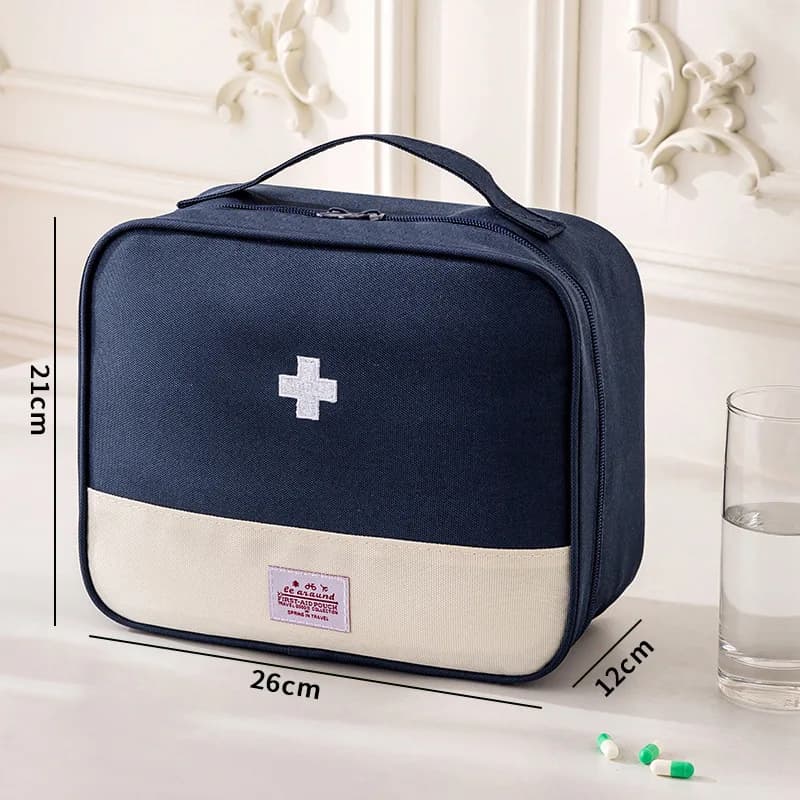 Portable Large Capacity Foldable Oxford Cloth Medical First Aid Kit Multi-Purpose Drug Storage Bag Home Travel Emergency Bag