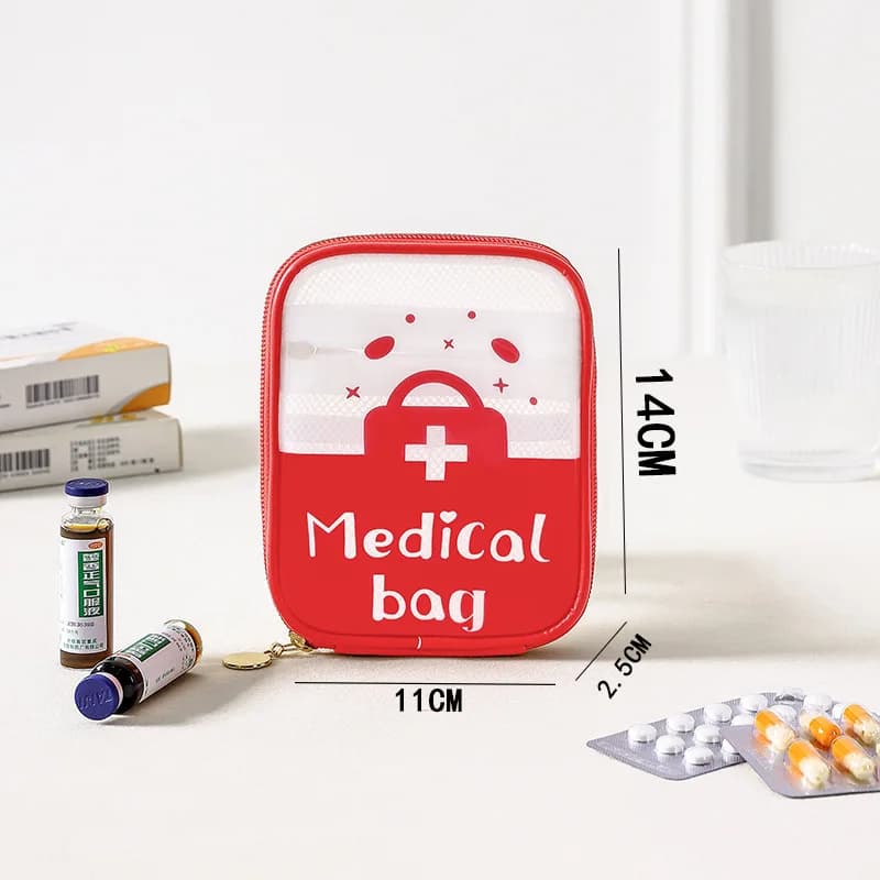 Portable Large Capacity Foldable Oxford Cloth Medical First Aid Kit Multi-Purpose Drug Storage Bag Home Travel Emergency Bag